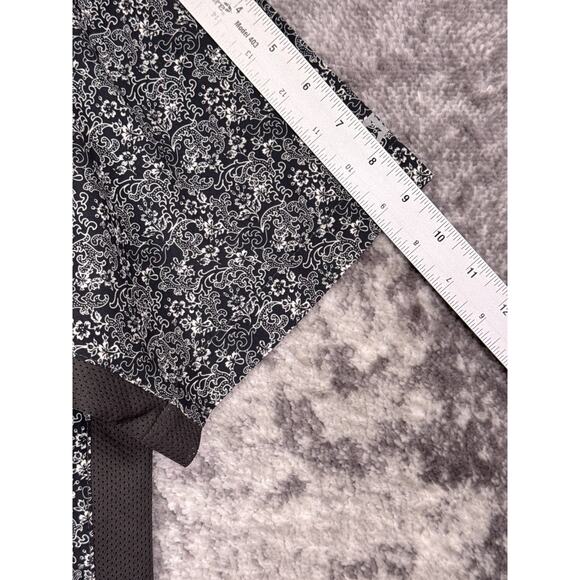 New Club Ride Cycling Shirt Small Mens Far West Gray Floral Pearl Snap - Picture 5 of 8